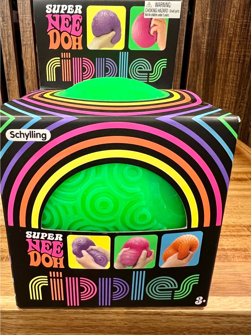 💚🔥SUPER NeeDoh Ripples Stress Ball - Bright Green